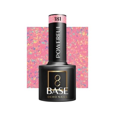 OCHO NAILS hybrid gel polish base POWERFULL 181, 5 g. OCHO NAILS hybrid gel polish base POWERFULL 181, 5 g.