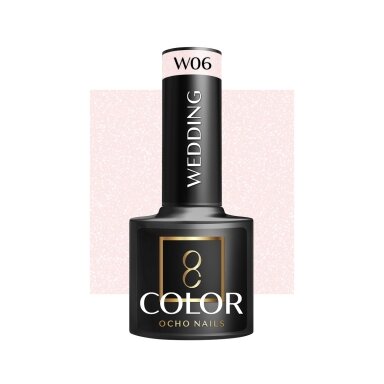 OCHO NAILS long-lasting hybrid nail polish for manicure WEDDING W06, 5 g. OCHO NAILS long-lasting hybrid nail polish for manicure WEDDING W06, 5 g.