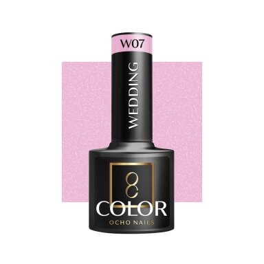 OCHO NAILS long-lasting hybrid nail polish for manicure WEDDING W07, 5 g. OCHO NAILS long-lasting hybrid nail polish for manicure WEDDING W07, 5 g.