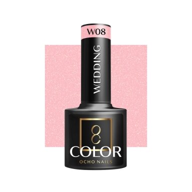 OCHO NAILS long-lasting hybrid nail polish for manicure WEDDING W08, 5 g. OCHO NAILS long-lasting hybrid nail polish for manicure WEDDING W08, 5 g.