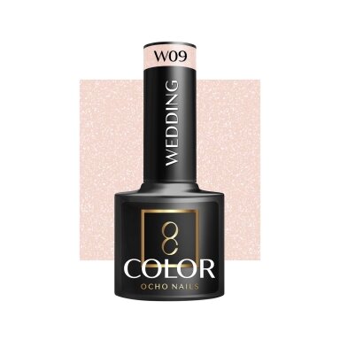 OCHO NAILS long-lasting hybrid nail polish for manicure WEDDING W09, 5 g. OCHO NAILS long-lasting hybrid nail polish for manicure WEDDING W09, 5 g.