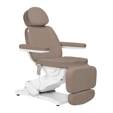 Profesionali elektrinė kosmetologinė kėdė - gultas SILLON CLASSIC 3 varikliai, rudos spalvos Profesionali elektrinė kosmetologinė kėdė - gultas SILLON CLASSIC 3 varikliai, rudos spalvos