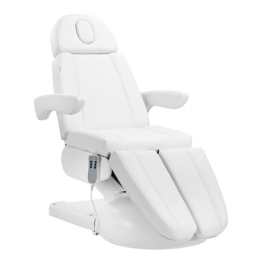 Professional electric cosmetology chair - bed for pedicure procedures AZZURRO LUX, white Professional electric cosmetology chair - bed for pedicure procedures AZZURRO LUX, white