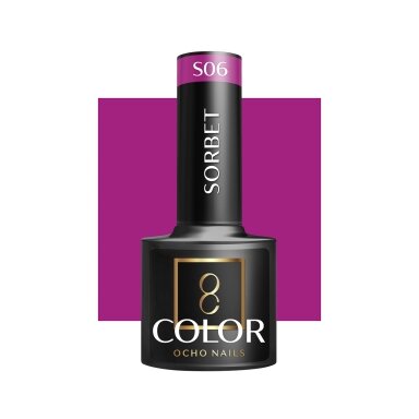 OCHO NAILS long-lasting hybrid nail polish for manicure SORBET S06, 5 g. OCHO NAILS long-lasting hybrid nail polish for manicure SORBET S06, 5 g.