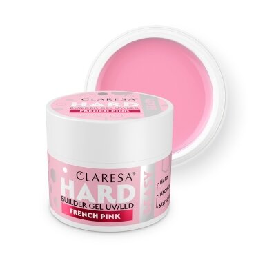 CLARESA BUILDER Hard&Easy building gel FRENCH PINK, 12 g CLARESA BUILDER Hard&Easy building gel FRENCH PINK, 12 g