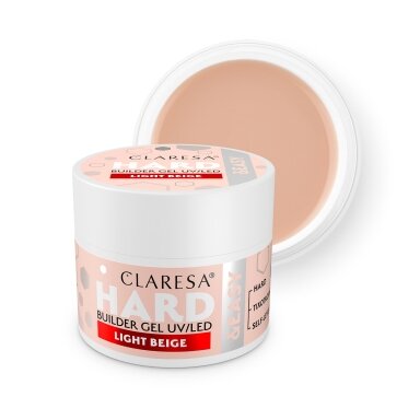 CLARESA BUILDER Hard&Easy building gel LIGHT BEIGE, 45 g CLARESA BUILDER Hard&Easy building gel LIGHT BEIGE, 45 g