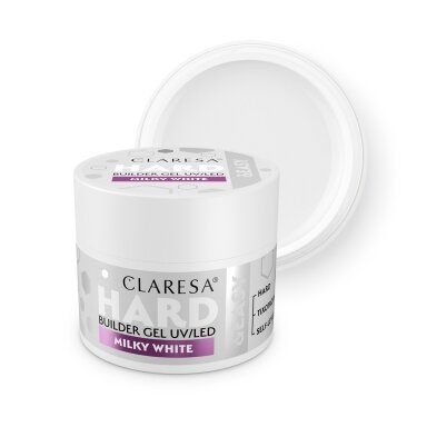 CLARESA BUILDER Hard&Easy building gel MILKY WHITE, 12 g