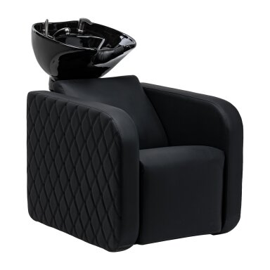 GABBIANO professional hairdressing sink SYLVIA PLUS with massage function, black