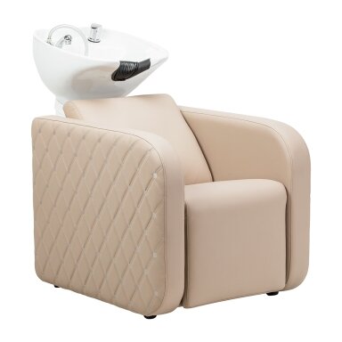 GABBIANO professional hairdressing sink SYLVIA PLUS with massage function, cream color