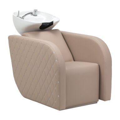 GABBIANO professional hairdressing sink INES with massage function, cream color