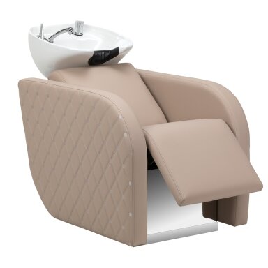 GABBIANO professional hairdressing sink INES with massage function, cream color