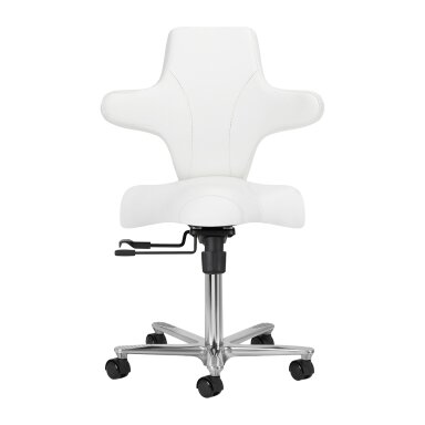 Professional craftsman's chair with adjustable seat angle AZZURRO SPECIAL 152, cool white Professional craftsman's chair with adjustable seat angle AZZURRO SPECIAL 152, cool white