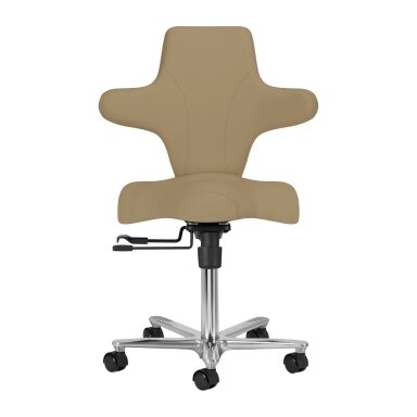 Professional craftsman's chair with adjustable seat angle AZZURRO SPECIAL 152, cream color Professional craftsman's chair with adjustable seat angle AZZURRO SPECIAL 152, cream color