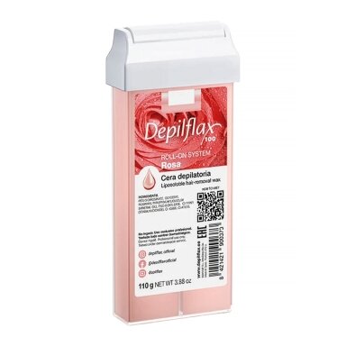 DEPILFLAX 100 cassette wax for depilation CREAMY ROSA, 110 g DEPILFLAX 100 cassette wax for depilation CREAMY ROSA, 110 g