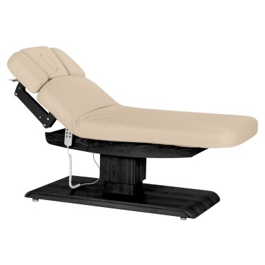 Professional electric massage and SPA bed SILLON RELAX, beige with black base Professional electric massage and SPA bed SILLON RELAX, beige with black base