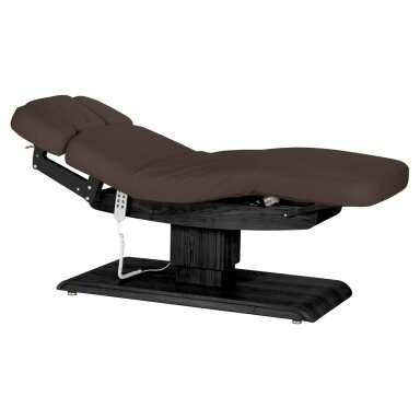 Professional electric massage and SPA bed SILLON RELAX, brown with black base Professional electric massage and SPA bed SILLON RELAX, brown with black base