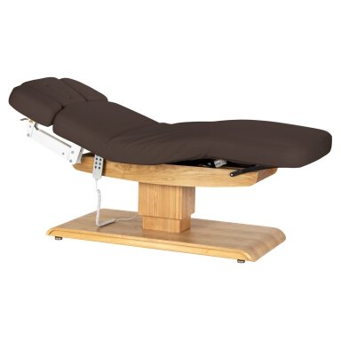 Professional electric massage and SPA bed SILLON RELAX, brown with light base Professional electric massage and SPA bed SILLON RELAX, brown with light base