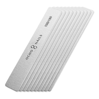 OCHO NAILS vienkartinės plačios dildės 100/180 gritų, 10 vnt. 2 OCHO NAILS vienkartinės plačios dildės 100/180 gritų, 10 vnt. 2