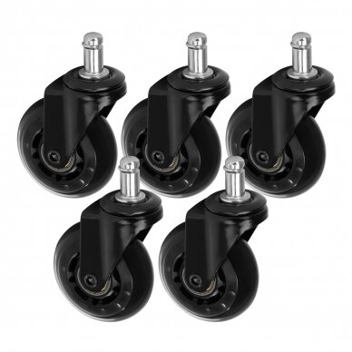 Spare chair casters ROLL SPEED BLACK, 5 pcs. Spare chair casters ROLL SPEED BLACK, 5 pcs.