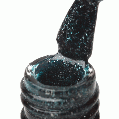 OCHO NAILS ilgalaikis hibridinis nagų lakas manikiūrui GLITTER G16, 5  g. 2