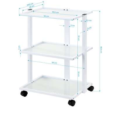 GIOVANNI professional cosmetology trolley E40, white 5