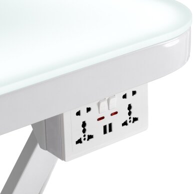 Profesionalus elektrinis gyvūnų kirpimo stalas P4W 3 su apšvietimu, baltos spalvos 6 Profesionalus elektrinis gyvūnų kirpimo stalas P4W 3 su apšvietimu, baltos spalvos 6