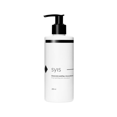 SYIS veido šveitiklis su vaisių ekstraktais ir korundu, 250 ml SYIS veido šveitiklis su vaisių ekstraktais ir korundu, 250 ml