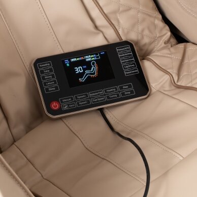 SAKURA PRIME 108 fotelis su masažo funkcija, baltos spalvos 13