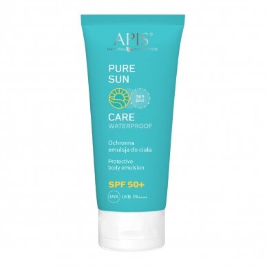 APIS PURE SUN apsauginė kūno emulsija nuo saulės su kakavos sviestu bei šaltalankių ekstraktais SPF 50, 200 ml APIS PURE SUN apsauginė kūno emulsija nuo saulės su kakavos sviestu bei šaltalankių ekstraktais SPF 50, 200 ml