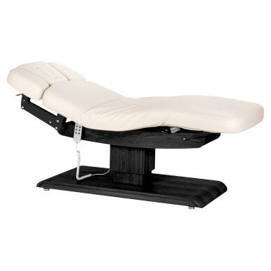 Profesionalus elektrinis masažo ir SPA gultas SILLON RELAX, kreminės spalvos su juodu pagrindu Profesionalus elektrinis masažo ir SPA gultas SILLON RELAX, kreminės spalvos su juodu pagrindu