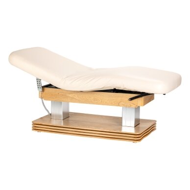 Профессиональный массажный и СПА-кровать SILLON COMFORT, бежевый с коричневым основанием. Профессиональный массажный и СПА-кровать SILLON COMFORT, бежевый с коричневым основанием.