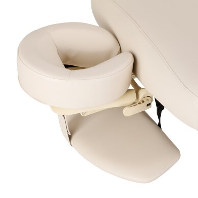 Профессиональный массажный и СПА-кровать SILLON COMFORT, бежевый с коричневым основанием. 7