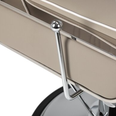 Professional barber chair for hairdressing salons and beauty salons GABBIANO RUFO, beige 5 Professional barber chair for hairdressing salons and beauty salons GABBIANO RUFO, beige 5