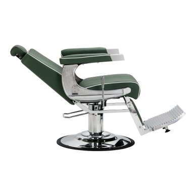 Profesionali barberio kėdė kirpykloms ir barbershopams GABBIANO VISIONERIO, žalios spalvos 2