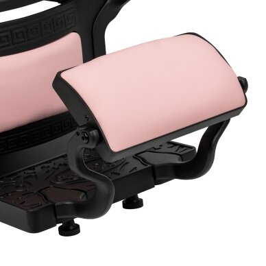Professional barber chair for hairdressing salons and beauty salons GABBIANO PRESIDENT, pink 12 Professional barber chair for hairdressing salons and beauty salons GABBIANO PRESIDENT, pink 12