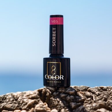 OCHO NAILS Стойкий гибридный лак для маникюра SORBET S05, 5 г. 3 OCHO NAILS Стойкий гибридный лак для маникюра SORBET S05, 5 г. 3