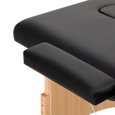 BALANCE wooden folding massage table 2 segment black 8