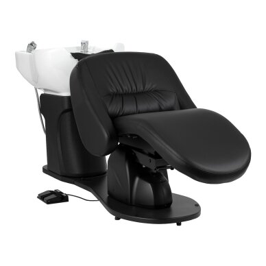 Professional electric hairdressing sink GABBIANO TRYCHO 2, black
