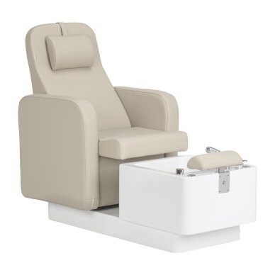 Profesionali kėdė pedikiūro procedūroms SPA SILLON ELYSIA, kreminės spalvos