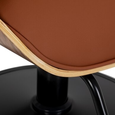 Professional barber chair with footrest and wooden elements GABBIANO FLORENCE, brown 8 Professional barber chair with footrest and wooden elements GABBIANO FLORENCE, brown 8