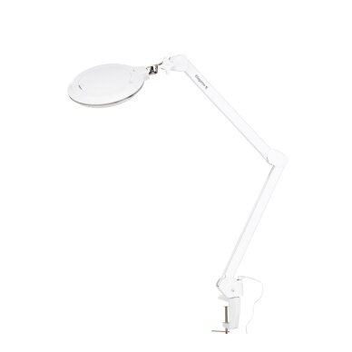 Profesionali kosmetologinė LED lempa - lupa ELEGANTE 6031, tvirtinama prie paviršių, baltos spalvos 1 Profesionali kosmetologinė LED lempa - lupa ELEGANTE 6031, tvirtinama prie paviršių, baltos spalvos 1