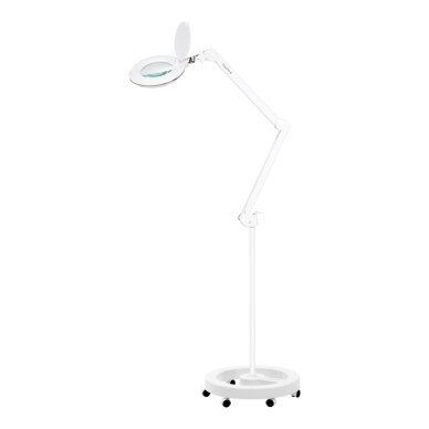 Profesionali kosmetologinė LED lempa - lupa ELEGANTE 6031, baltos spalvos Profesionali kosmetologinė LED lempa - lupa ELEGANTE 6031, baltos spalvos