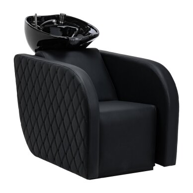 GABBIANO professional hairdressing sink INES with massage function, black GABBIANO professional hairdressing sink INES with massage function, black
