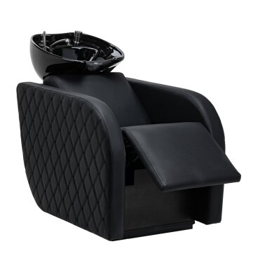 GABBIANO professional hairdressing sink INES with massage function, black 1 GABBIANO professional hairdressing sink INES with massage function, black 1