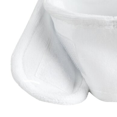 SYIS velour headband for cosmetic procedures, white 1 SYIS velour headband for cosmetic procedures, white 1