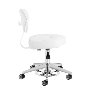 AZZURRO 156-F profesionali meistro kėdė grožio salonams, šaltai baltos spalvos 3