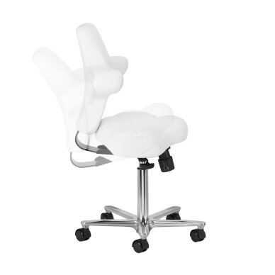 Professional craftsman's chair with adjustable seat angle AZZURRO SPECIAL 152, cool white 5 Professional craftsman's chair with adjustable seat angle AZZURRO SPECIAL 152, cool white 5
