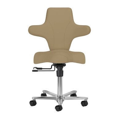 Professional craftsman's chair with adjustable seat angle AZZURRO SPECIAL 152, cream color 1 Professional craftsman's chair with adjustable seat angle AZZURRO SPECIAL 152, cream color 1