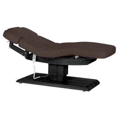 Professional electric massage and SPA bed SILLON RELAX, brown with black base