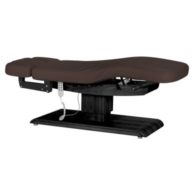 Professional electric massage and SPA bed SILLON RELAX, brown with black base 2 Professional electric massage and SPA bed SILLON RELAX, brown with black base 2